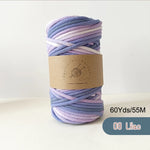 corde tressée macramé pastel haute ténacité 100% coton créative boucle métallique écologique artisanale