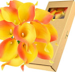 bouquet fleurs artificielles calla lily turquoise vert decoration intérieur moderne minimaliste