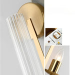 lampes murales modernes or noir abat jour verre rayures ampoule filament apparent chambre cuisine