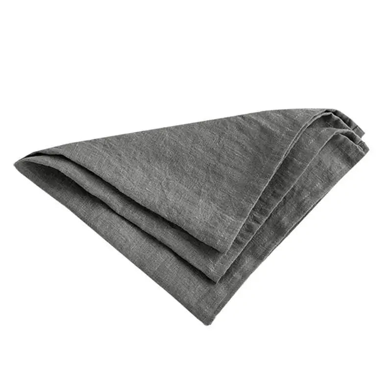 serviettes tissu lin naturel classiques blanc vert bleu clair rose pâle marron respectueux environnement
