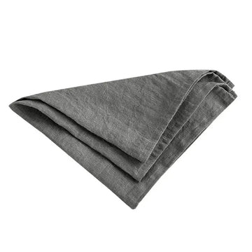 serviettes tissu lin naturel classiques blanc vert bleu clair rose pâle marron respectueux environnement