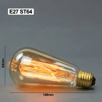 ampoules filament vintage transparentes dorées éclairage rétro industriel T45 T10 T225