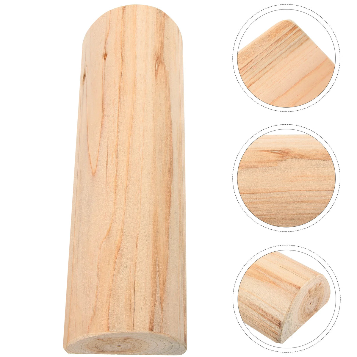 coussin cou bois naturel grain rustique sauna massage nuque tête simple déco