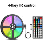 ruban led multicolore moderne télécommande 44 touches adhésif guide chambre salon deco fête