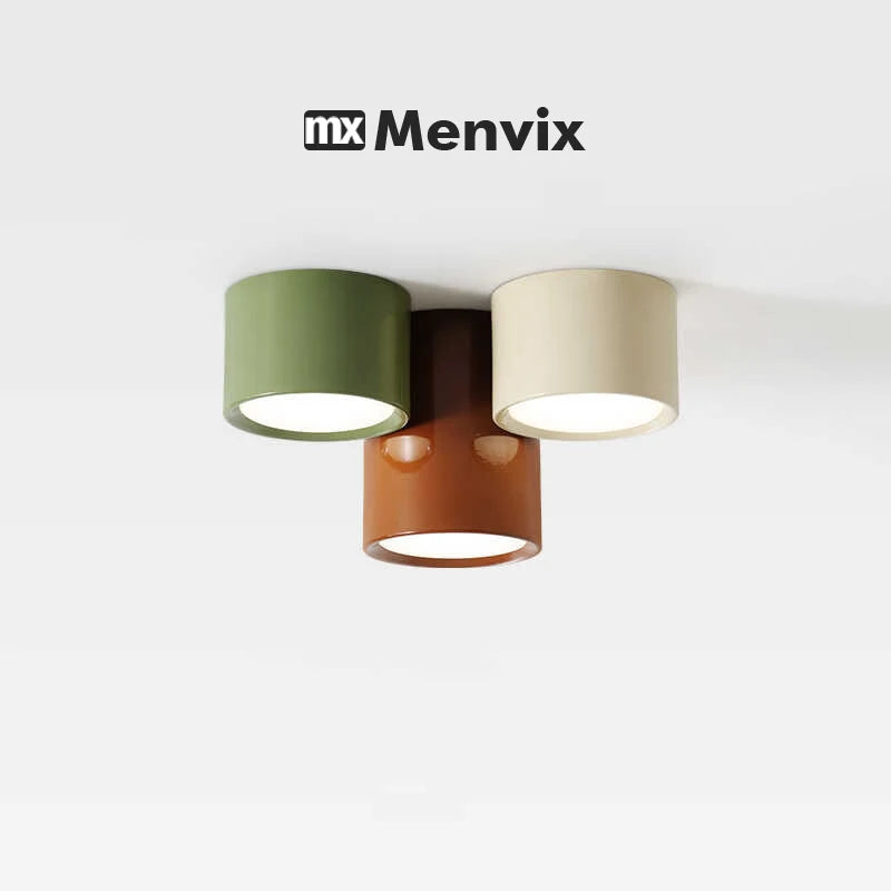 lampe moderne fer vert beige marron opacité éclairage quotidien minimaliste monté surface toucher interrupteur