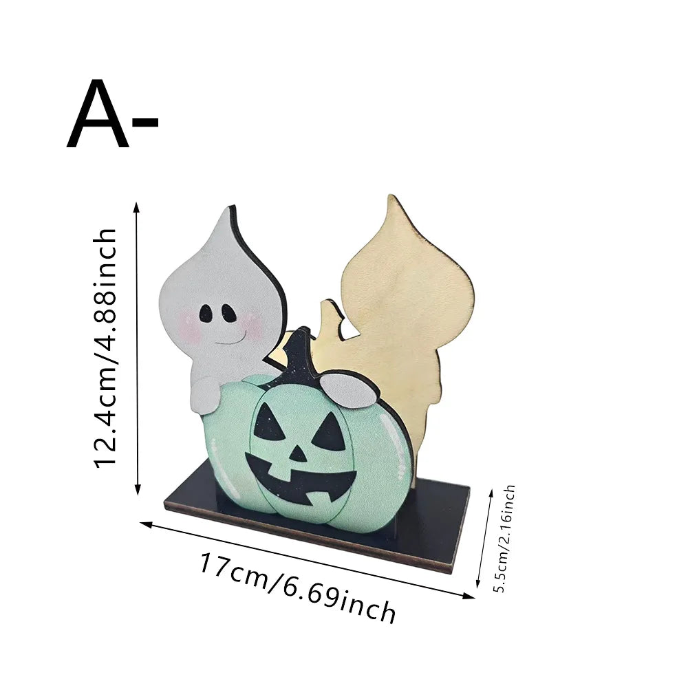 porte serviettes halloween fantôme citrouille squelette clips decoration table blanc noir orange