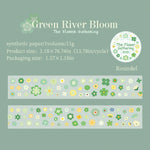 sticker décoratif fleurs multicolores adhésif papeterie scrapbooking enfantin journal craft art