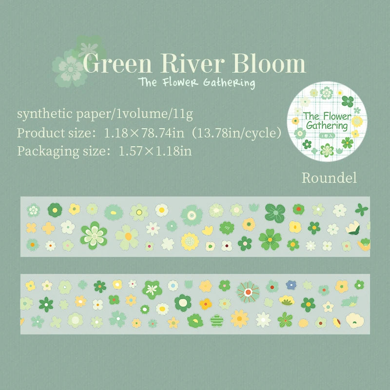 sticker décoratif fleurs multicolores adhésif papeterie scrapbooking enfantin journal craft art