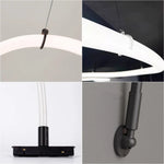 bases tube néon blanc led lisse moderne clips fixation câbles connexion accessoire lumineux minimaliste