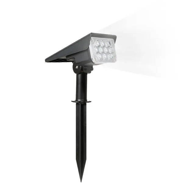 lampions solaires led ip65 waterproof modernes ajustables noir blanc jauneextérieur