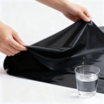 nappe imperméable pvc noir simple table manger uni été moderne