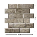panneaux decoratifs murals adhesifs brique moderne impermeables anti moisissures soundproof thermique statique rouge brun