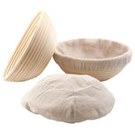 couvre panier pain tissu lin rustique réutilisable fermentation pâtisserie cuisineoutil