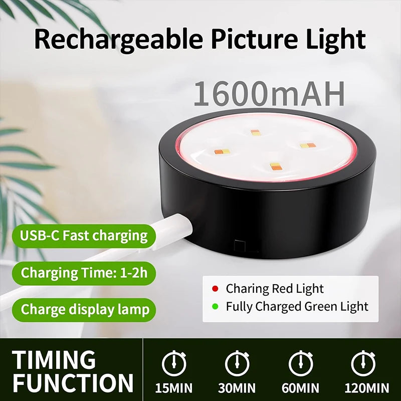 lampe murale led rechargeable noir moderne télécommande certifications ccc cqc ul vde