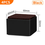 support meubles acier noir protecteur sol anti rayure adhésif 3m