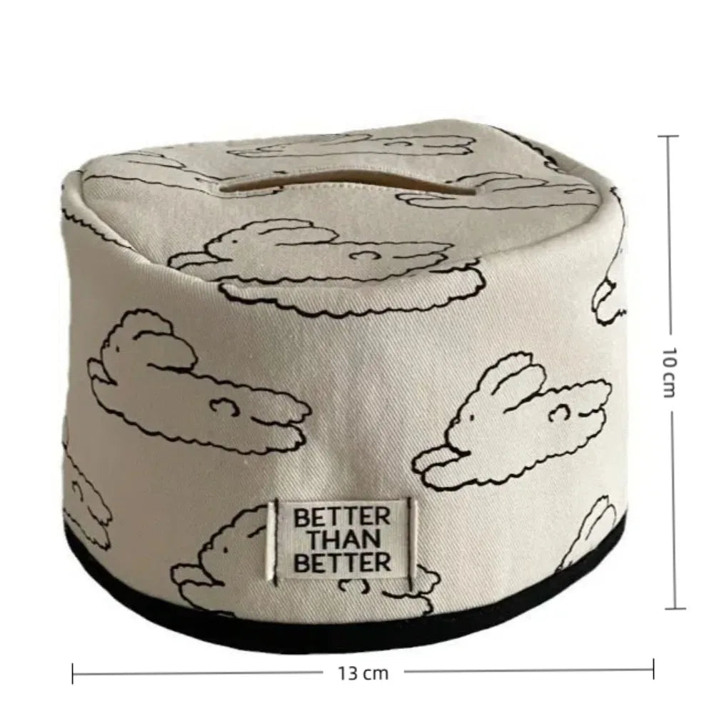 boîtes mouchoirs modernes blanc rose noir arcs nuages decoration maison kitchen accessories storage case