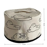 boîtes mouchoirs modernes blanc rose noir arcs nuages decoration maison kitchen accessories storage case