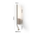 lampe murale moderne réglable 330 degrés led noir blanc chambre entrée étude