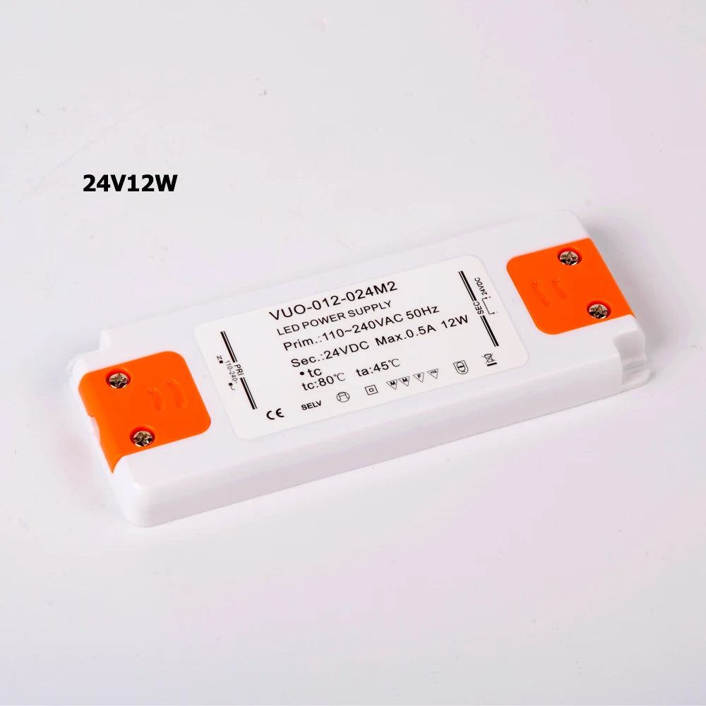 transformateur led ultrafin 12v 24v blanc orange moderne terminal blocks 12w 15w 30w 50w