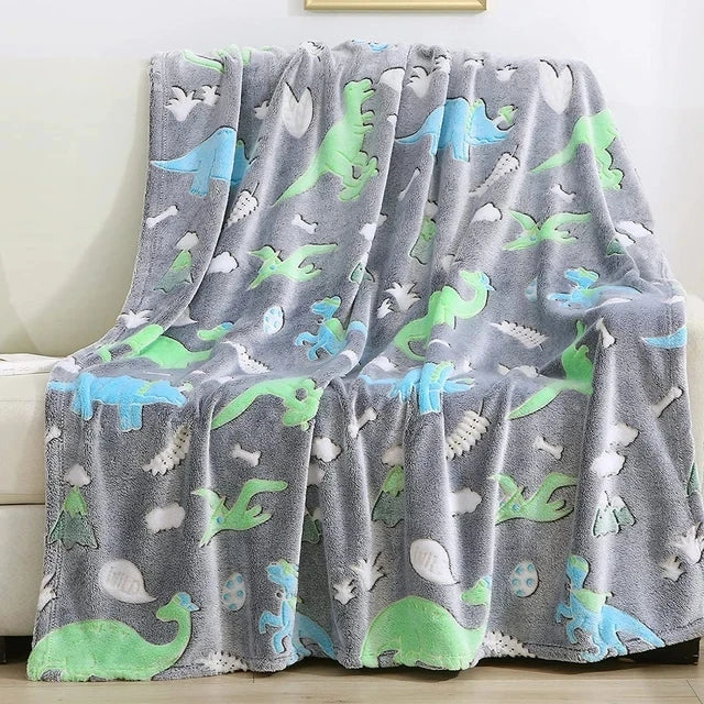 couverture licorne multicolore effet tie dye étoiles enfants moderne portable hiver