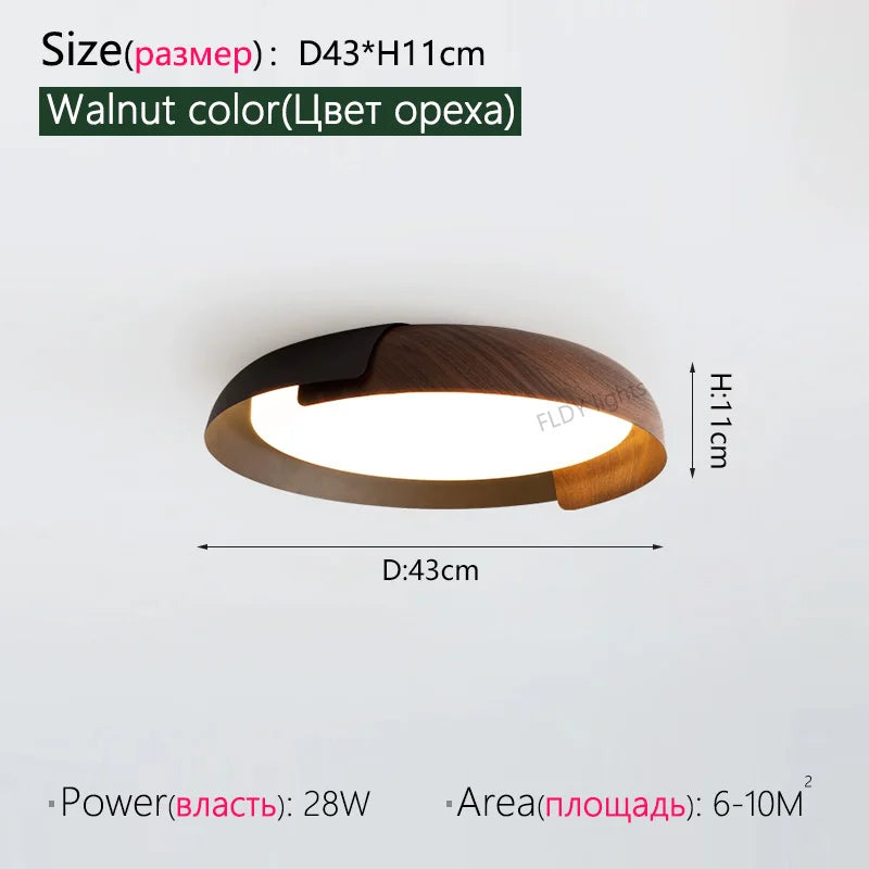 lampe moderne bois blanc noir diffuseur acrylique éclairage chambre salon minimaliste