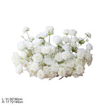 arche fleurs roses blanches decoration mariage exterieur classique 2mètres soie artificielle