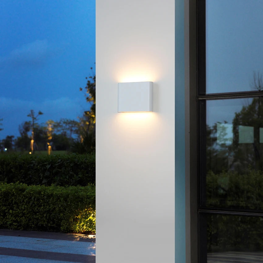 applique murale led moderne minimaliste blanc gris foncé 90x115x28 90x175x28 watts