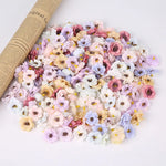 fleurs artificielles rose blanche beige bleu violet petites fleurs classiques mariage décoration intérieure DIY