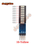 affichage led bleu circuit imprimé électronique sans fixation 10 segments batterie