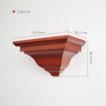 support mural étagère bois sculpté classique fixations salon décoration marron foncé adult walnut