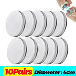 aimants magnétiques blanc noir ronds lisses modernes 25cm 4cm opaques 10paires 2paires