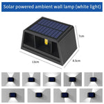 lampes murales solaires led lumière chaude froide contemporaines minimalistesextérieur panneaux solaires intégrés