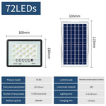 projecteur led solaire ip67 moderne 128leds 6000mah extérieur jardin blanc