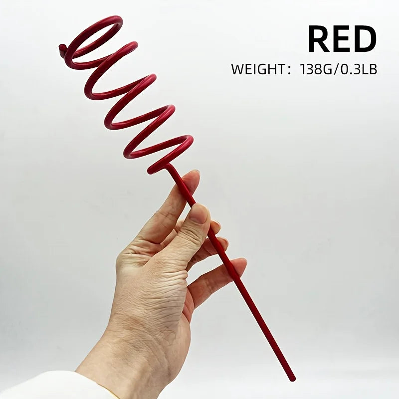 rangements cannes pêche noir rouge métallique spiralé bateau eau salée fixations sol decoration fonctionnel