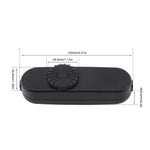 boîte rangement noire moderne plaque circuit imprimé composants électroniques fixations vis plastique