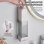 distributeur tampons coton blanc moderne minimaliste adhésif boîte rangement étiquette dimension