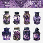 autocollants vintage baroques fleurs ornements décoration scrapbooking transparent doré parfum diy