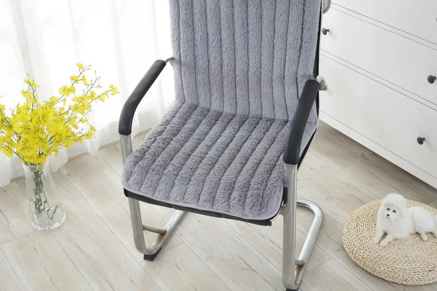 coussin chaise moelleux velours beige rose gris motifs rayés moderne amovible lavable