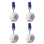 pinces linge décoratives rustique blanc beige marron clair tressé fil nœud clip métallique événements