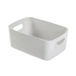 boîte rangement moderne poignées blanc beige bleu marine imperméable plastique