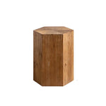 table basse vintage bois vieilli rustique organisation canapé coffre hexagonal aspect industriel