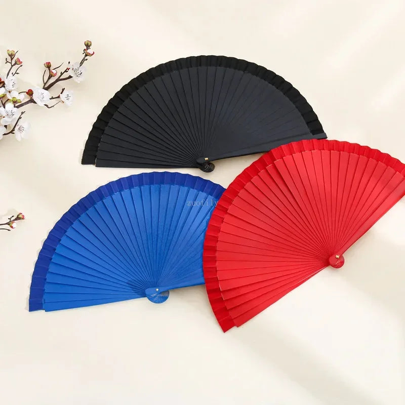 éventails pliants bois multicolore classiques clips fixation opacité plis réguliers traditionnels
