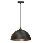 suspension noir moderne pendentif métal fer opacité led chambre salon étude