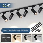 kit spots led rail noir moderne projecteur éclairage intérieur salon cuisine salon moderne