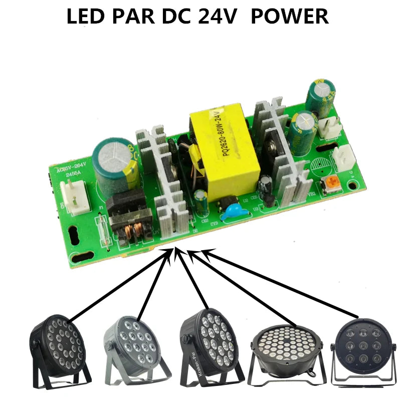 éclairage scène professionnelle led vert jaune noir gris blanc circulaire 24v dmx 18w 24w