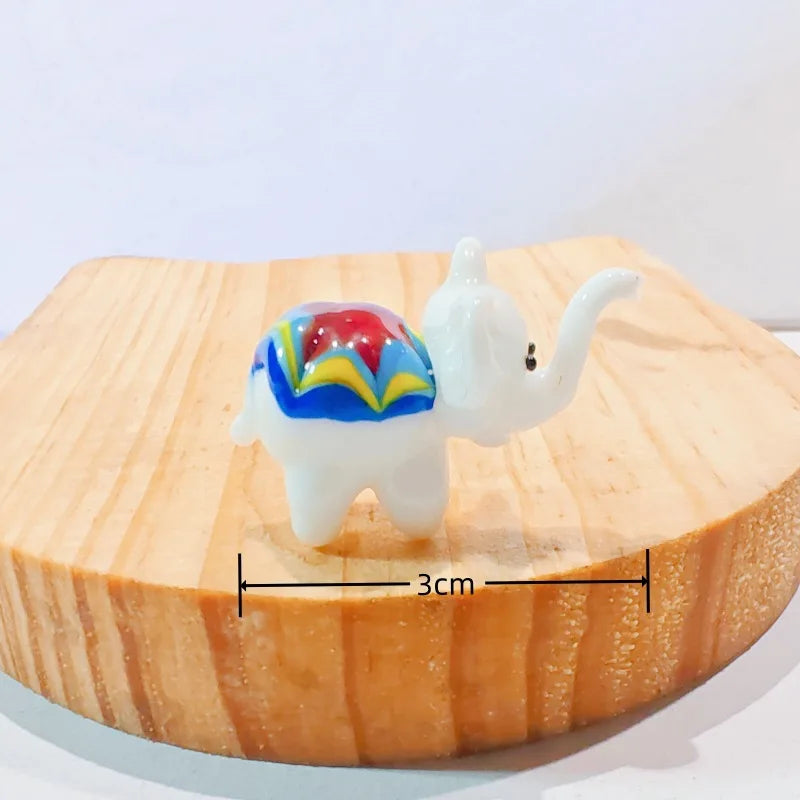 ornements maison figurines animaux céramique couleurs variées cartoon motifs simples