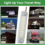 barre lumineuse led 36 diodes blanc 6000k adhésif vis éclairage intérieur moderne camping car