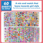 sticker 3d multicolore animaux chiffres véhicules adhésif scrapbooking artisanat enseignement récompense élèves activités