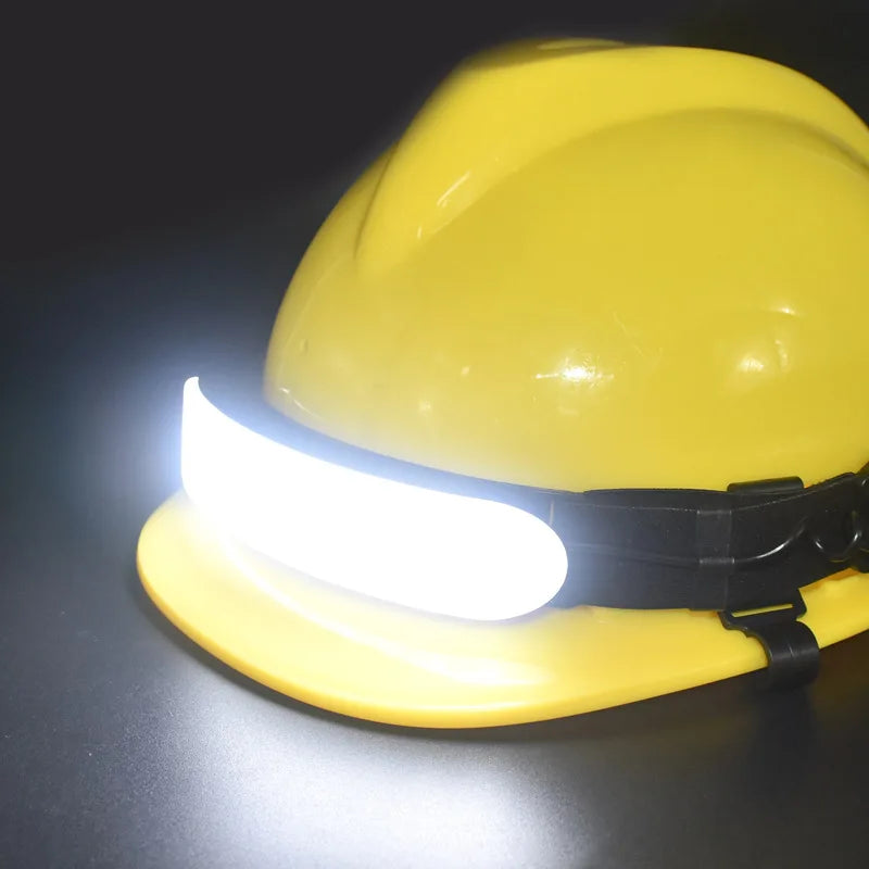 lampe frontale led rechargeable batterie 5000mah usb portable angle large noir jaune