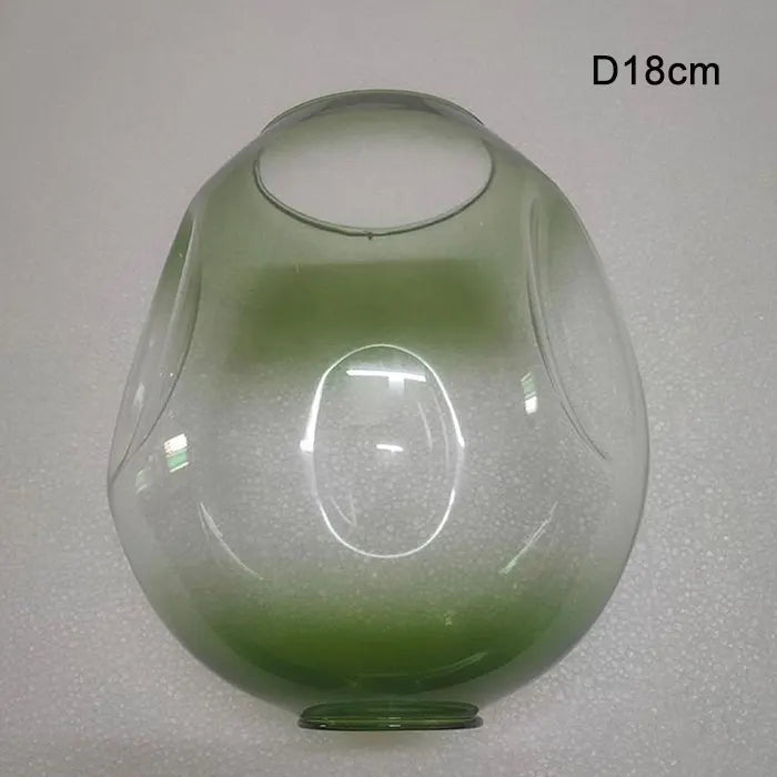 abat jour suspension moderne verre transparent vert marron gris bleu 15cm 18cm